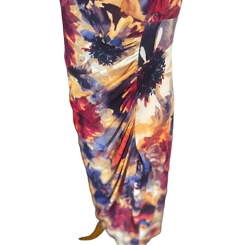 Lauren Ralph Lauren Sleeveless Multi-Color Floral Dress Size 14-NWOT